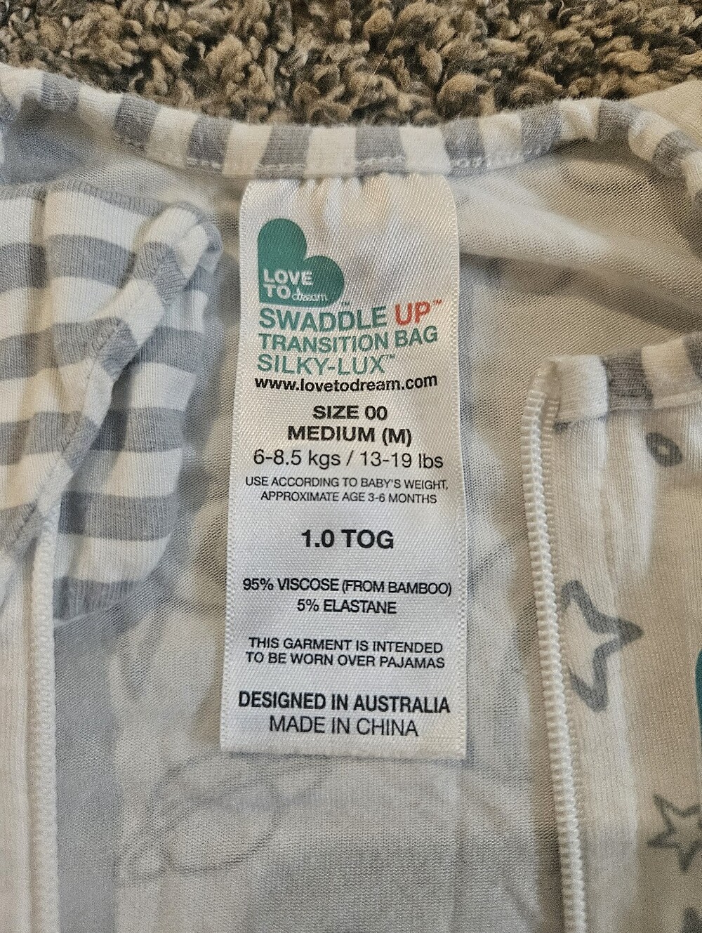 Love To Dream Swaddle Up Transition Bag Silky Lux- Bamboo - Picture 3 of 3